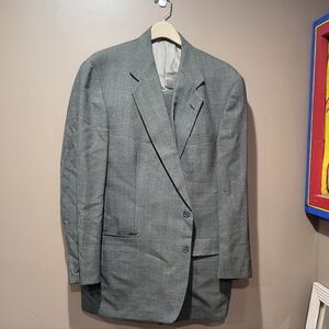Hart Schaffner & Marx Brown Wool 2 Piece Suit 46L